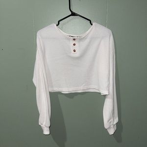 SHEIN White Knit Blouse